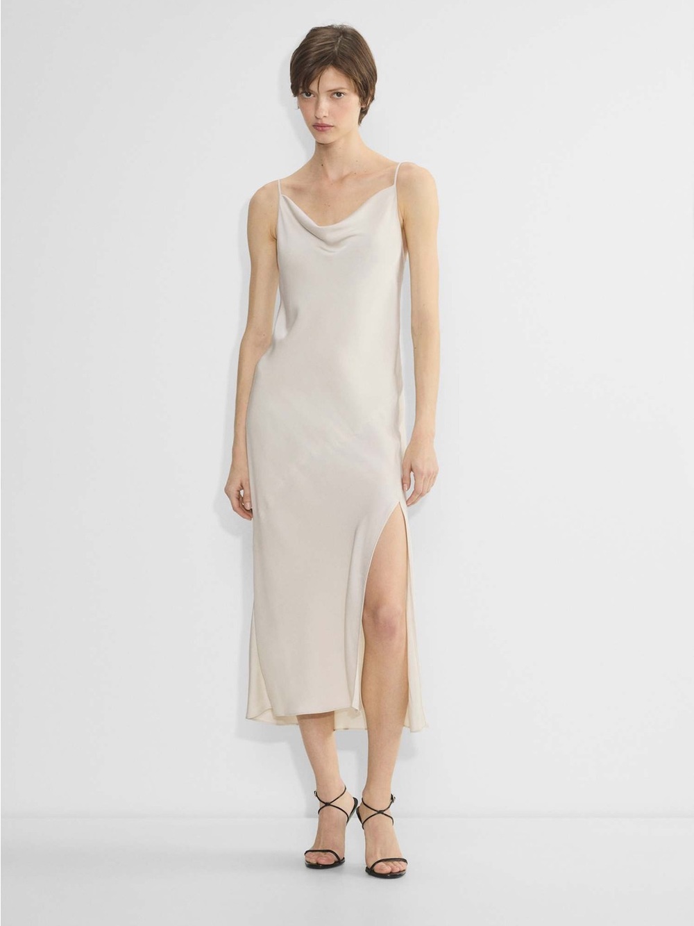Aritzia Babaton Fonda Satin Dress